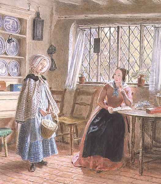 Hearing Lessons Oil Painting by William Henry Hunt