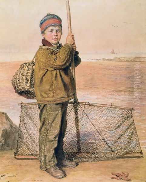 The Shrimper Oil Painting by William Henry Hunt