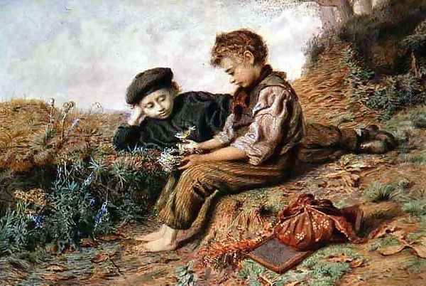 Schoolboys with a Stolen Nest Oil Painting by William Henry Hunt