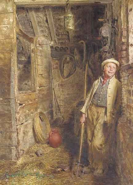 The Eavesdropper Oil Painting by William Henry Hunt