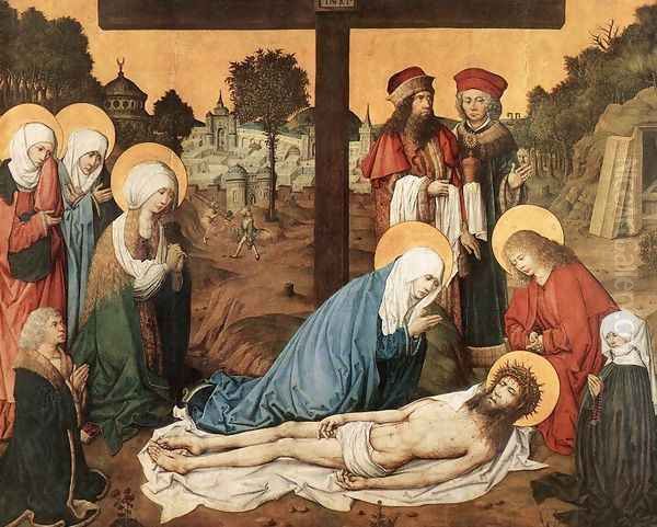 The Lamentation of Christ 1480-85 Oil Painting by Master of the Housebook