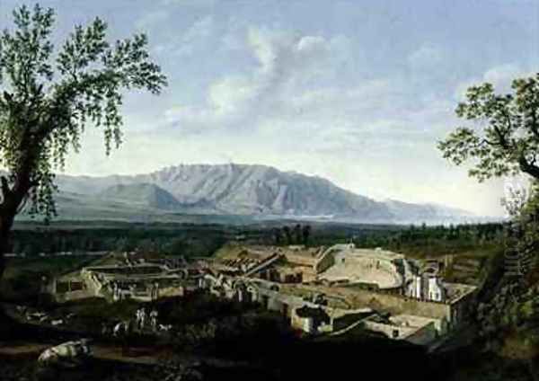 Pompeii Oil Painting by Jakob Philippe Hackert