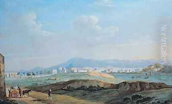 View of the City of Palermo from the piano della Consolazione Oil Painting by Jakob Philippe Hackert