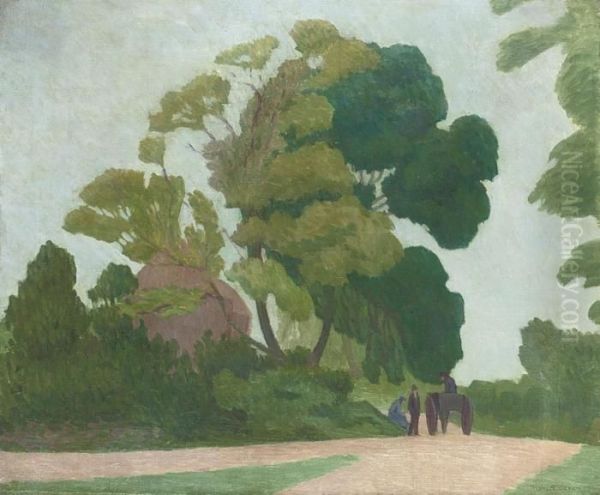 The Two Ash Trees Oil Painting by Robert Polhill Bevan