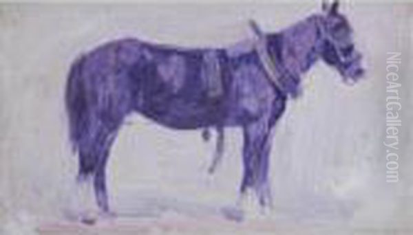 Sussex Farm Horse Oil Painting by Robert Polhill Bevan