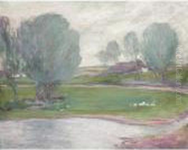 The Bend In The River Oil Painting by Robert Polhill Bevan