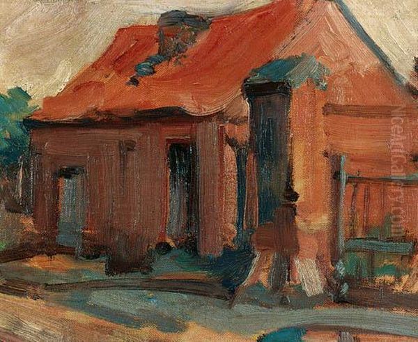 The Gate Lodge Oil Painting by Robert Polhill Bevan