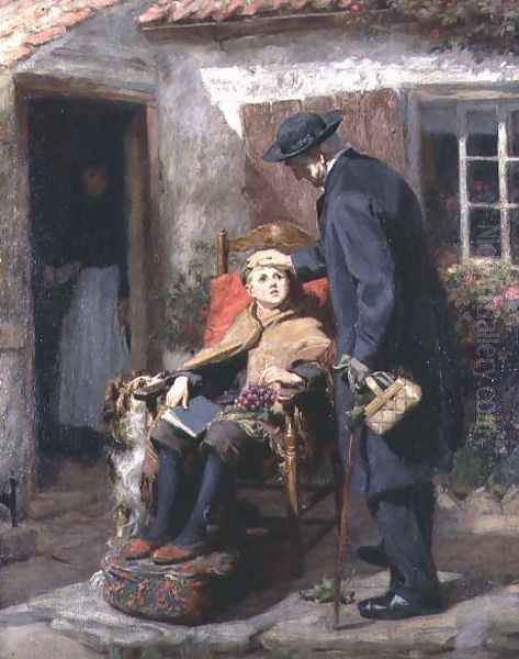 The Convalescent or The Pastor Oil Painting by Ralph Hedley