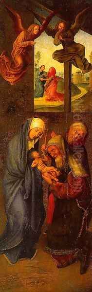 Circumcision (inner-left wing of the Adoration of the Magi triptych) Oil Painting by Follower of Hugo van der Goes