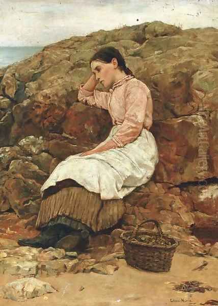 Quiet contemplation Oil Painting by Edwin Harris