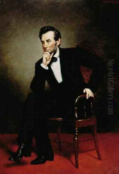 Portrait of Abraham Lincoln Oil Painting by George Peter Alexander Healy