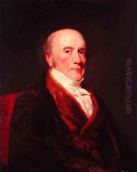 Portrait of Alexander Baring Lord Ashburton 1774-1848 Oil Painting by George Peter Alexander Healy