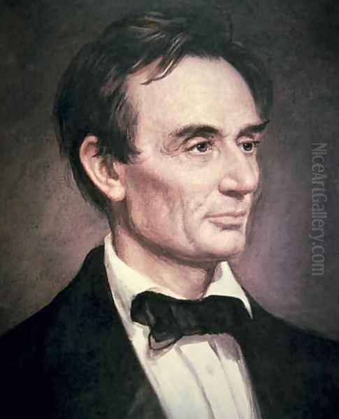 Abraham Lincoln 1809-60 Oil Painting by George Peter Alexander Healy