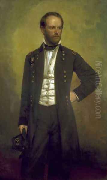 William T Sherman Oil Painting by George Peter Alexander Healy