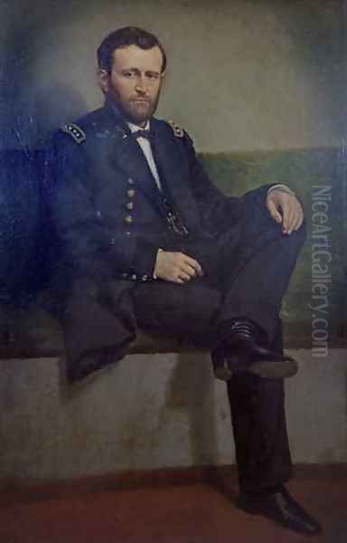 General Ulysses S Grant Oil Painting by George Peter Alexander Healy