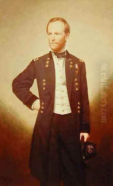 General William Sherman 1820-91 Oil Painting by George Peter Alexander Healy