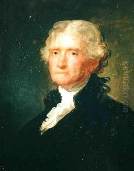 Portrait of Thomas Jefferson Oil Painting by George Peter Alexander Healy