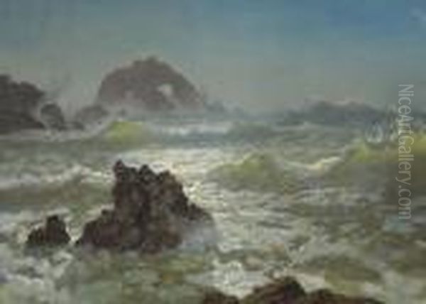 Seal Rock, California Oil Painting by Albert Bierstadt