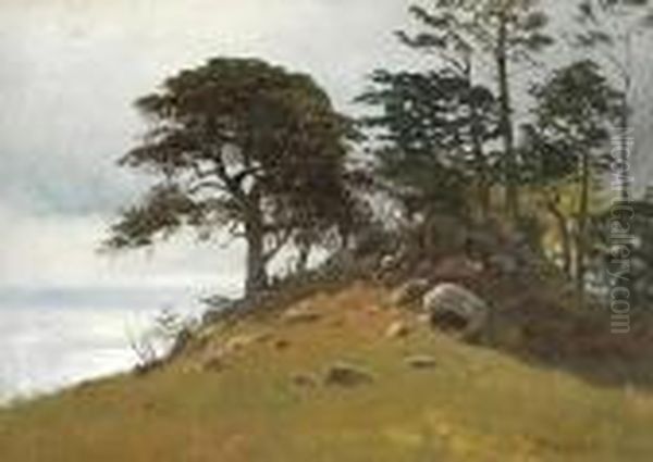 Cypress Point, Monterey Oil Painting by Albert Bierstadt