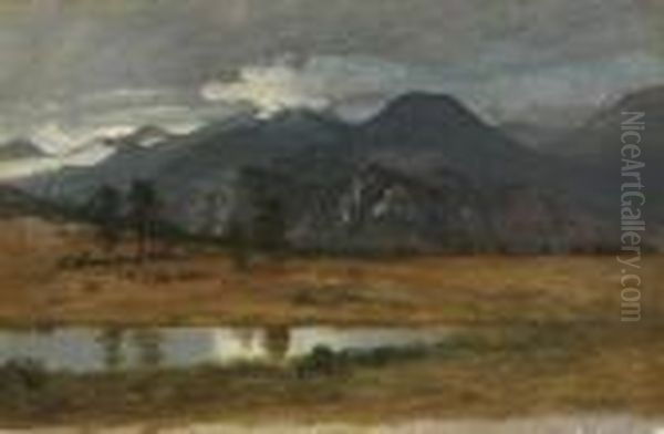 Colorado Landscape Oil Painting by Albert Bierstadt