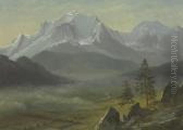 Mont Blanc Oil Painting by Albert Bierstadt