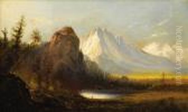 Cathedral Rock Oil Painting by Albert Bierstadt