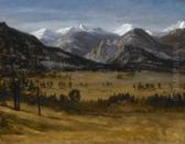 Estes Park Colorado Oil Painting by Albert Bierstadt