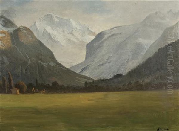 Jungfrau, After First Snow Oil Painting by Albert Bierstadt