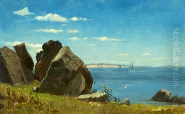 A
Fine Day Oil Painting by Albert Bierstadt