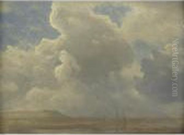 Cloud Study Oil Painting by Albert Bierstadt