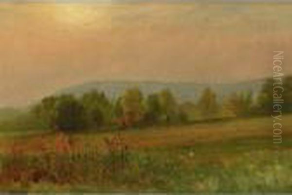 Autumn Landscape Oil Painting by Albert Bierstadt