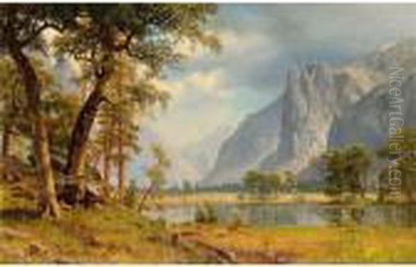 Yosemite Valley Oil Painting by Albert Bierstadt