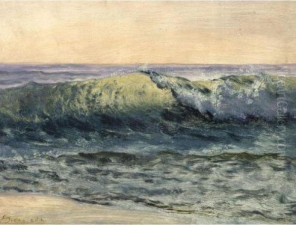 The Wave Oil Painting by Albert Bierstadt