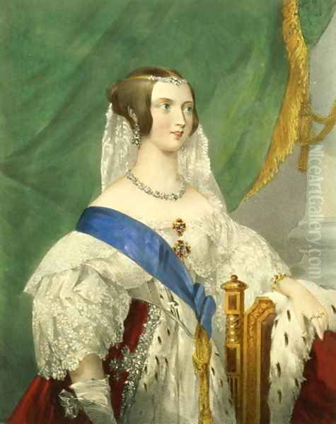 Her Most Gracious Majesty Queen Victoria Oil Painting by George Howard