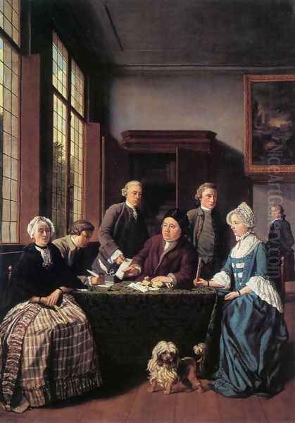 The Marriage Contract 1768 Oil Painting by Jan Jozef, the Younger Horemans