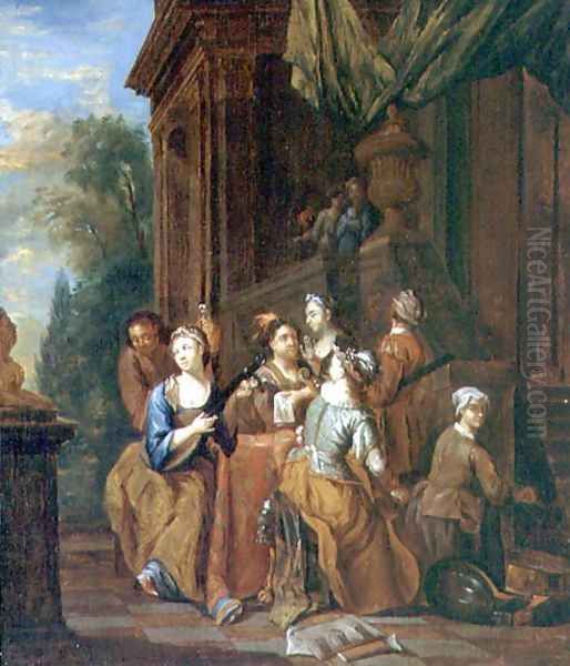 Musical Party Oil Painting by Jan Jozef, the Younger Horemans