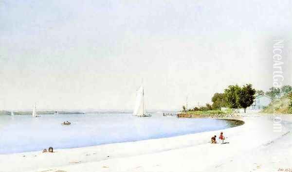 Hudson River at Caldwell Oil Painting by John Hill