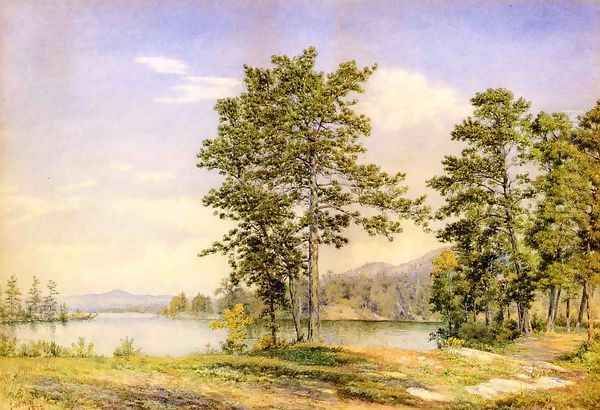 View Looking North Toward High Tor Oil Painting by John Hill