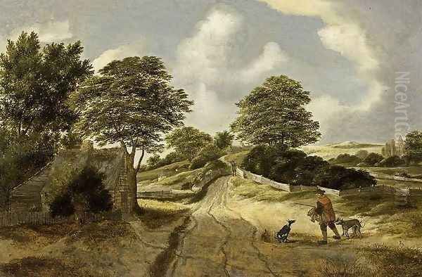 Dune Landscape Oil Painting by Nicolaes Hals