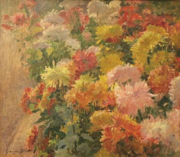 Le Parterre De Fleurs Oil Painting by Georges Binet