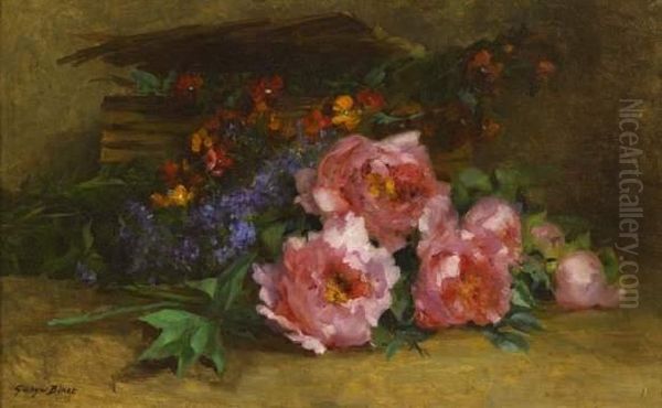 Jete De Roses Oil Painting by Georges Binet