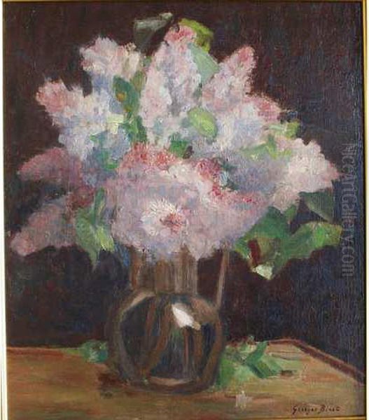 Bouquet De Lilas Oil Painting by Georges Binet