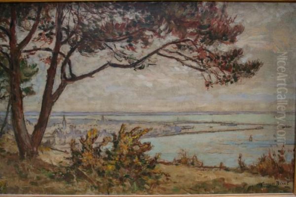 Le Havre Vu De Sainte Adresse Oil Painting by Georges Binet