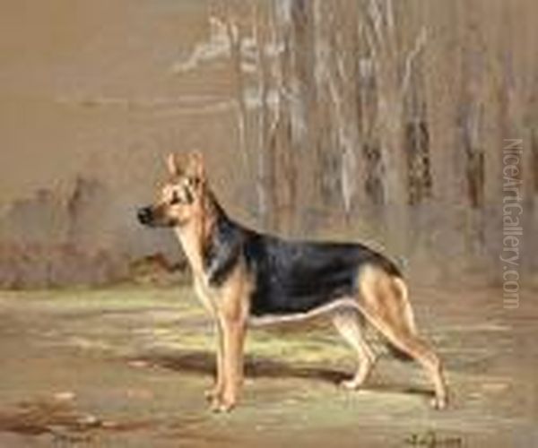 Ch. Lola; 'bodo' Oil Painting by Binks, R. Ward