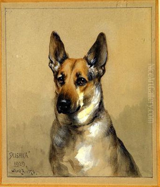 Portrait Of Dushka Oil Painting by Binks, R. Ward