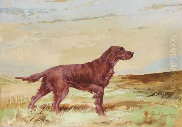 Irish Setter Oil Painting by Binks, R. Ward