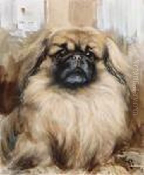 Po Pan, A Pekingese Oil Painting by Binks, R. Ward