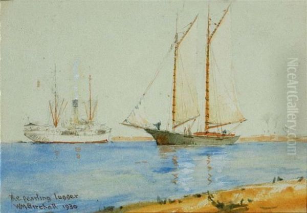 The Pearling Lugger Oil Painting by William Minshall Birchall