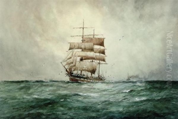 Storm Clouds Oil Painting by William Minshall Birchall