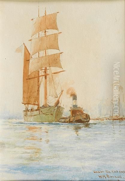 'under The Red Ensign' Oil Painting by William Minshall Birchall